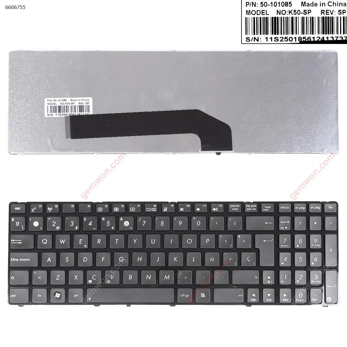 Picture of ASUS K50 GLOSSY FRAME BLACK OEM