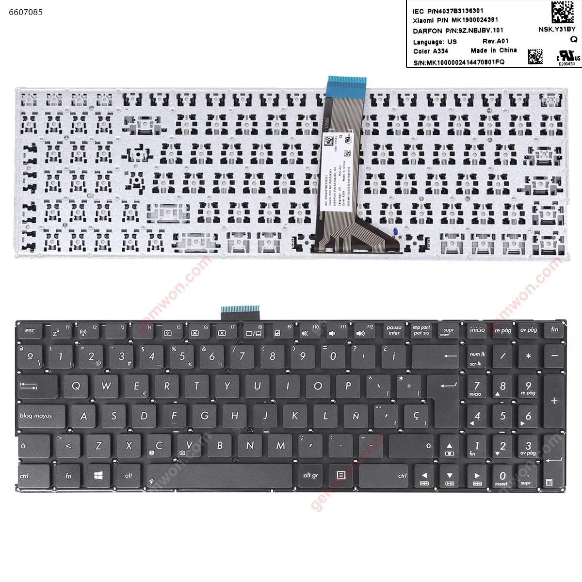 Picture of ASUS K555 X555 BLACK(Without FRAME,For Win8)