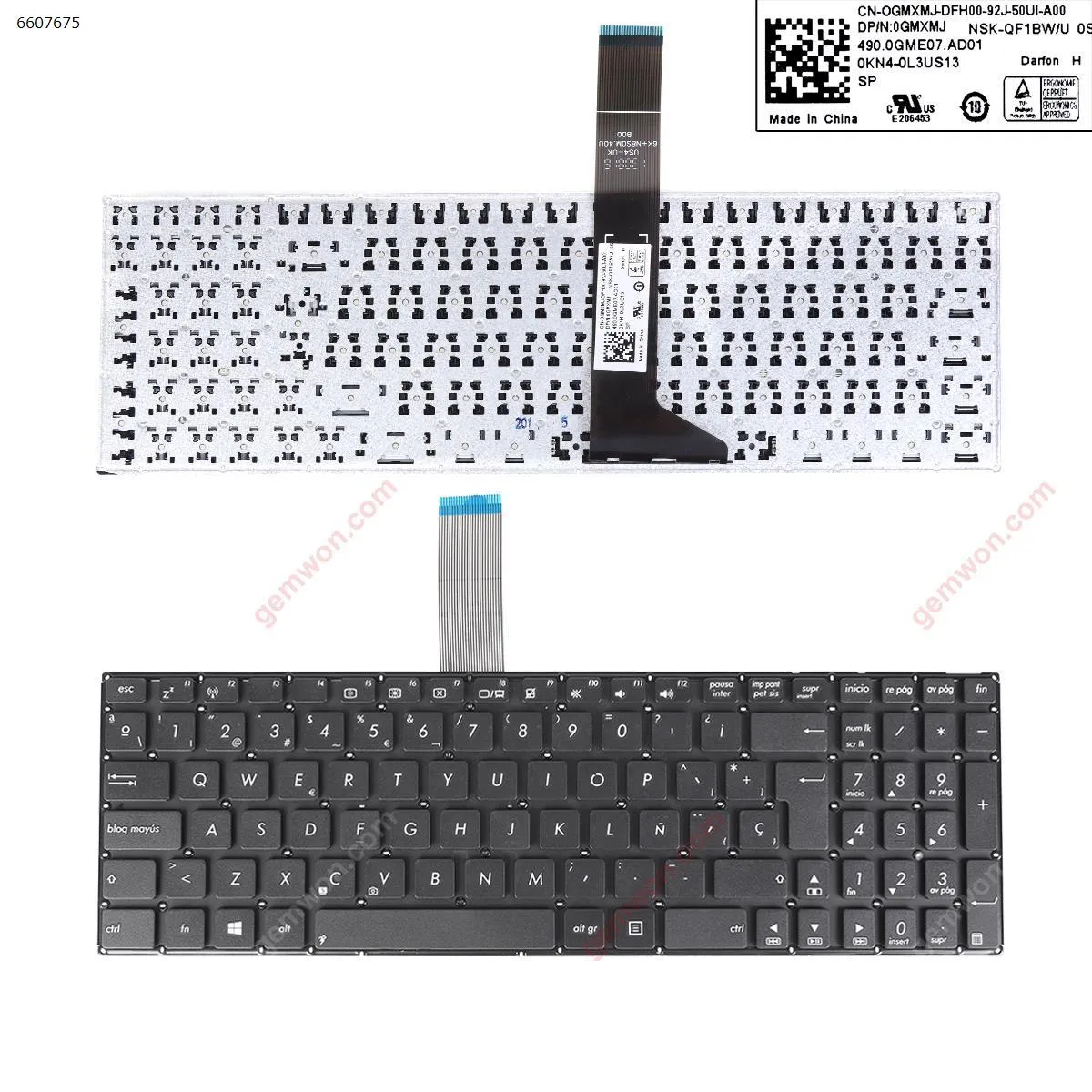 Picture of ASUS X550 BLACK(Without FRAME,Without Foil,Win8)