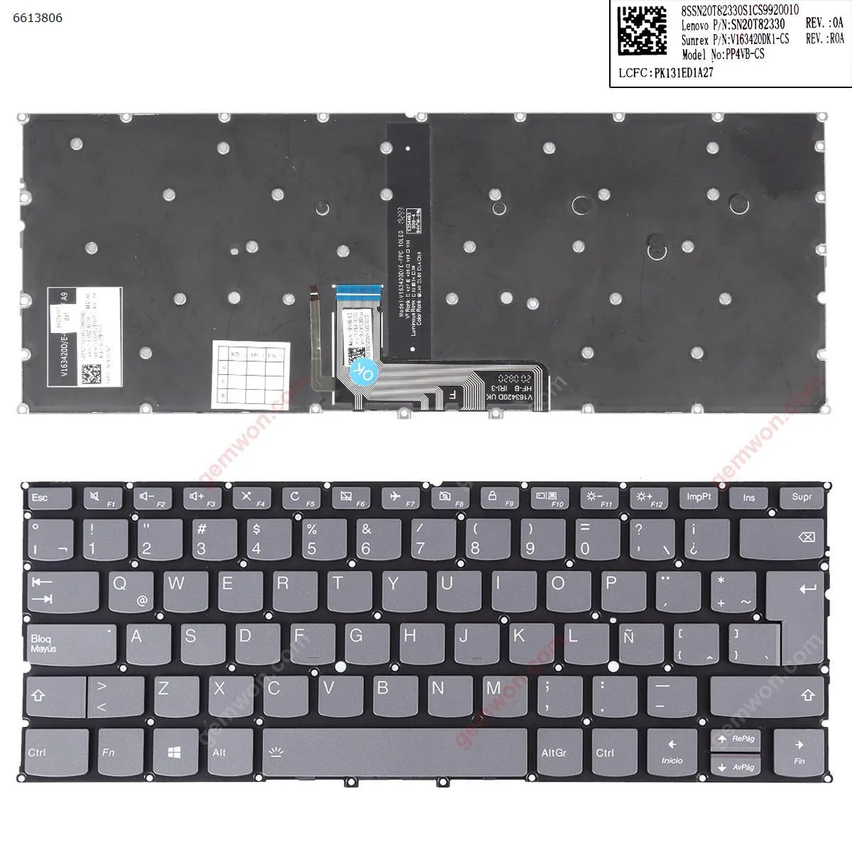 Picture of LENOVO YOGA  C940-14  C940-14iil  Gray（Backlit win8）