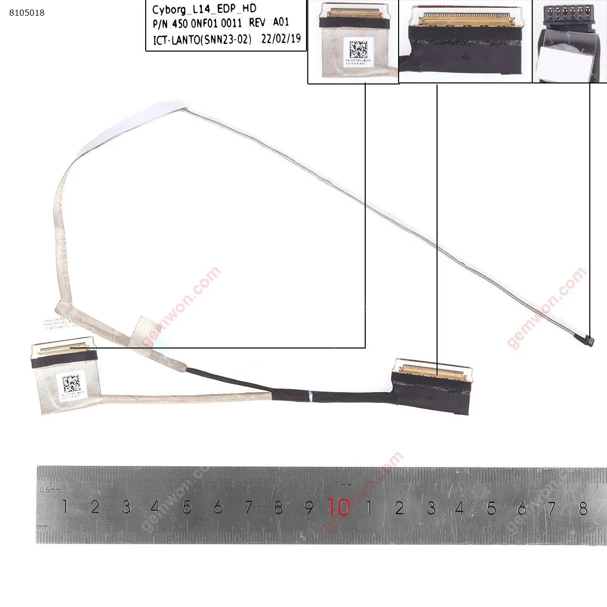 Picture of Laptop LCD/LED cable for DELL Latitude 3420 E3420.