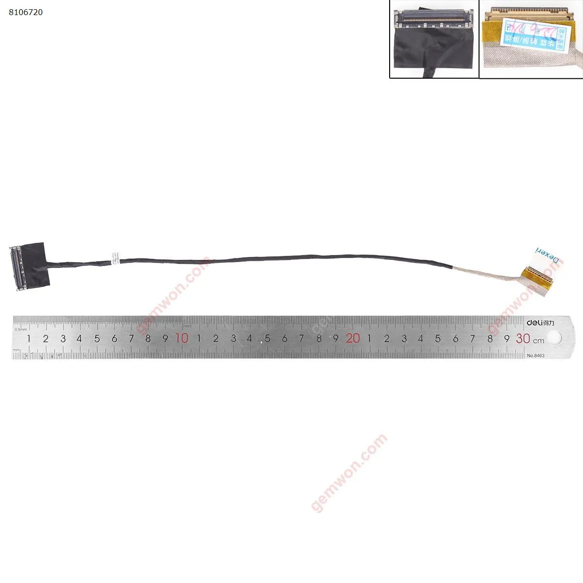 Picture of For Clevo P640 P640RE LCD LVDS LED video screen cable 30-pin.