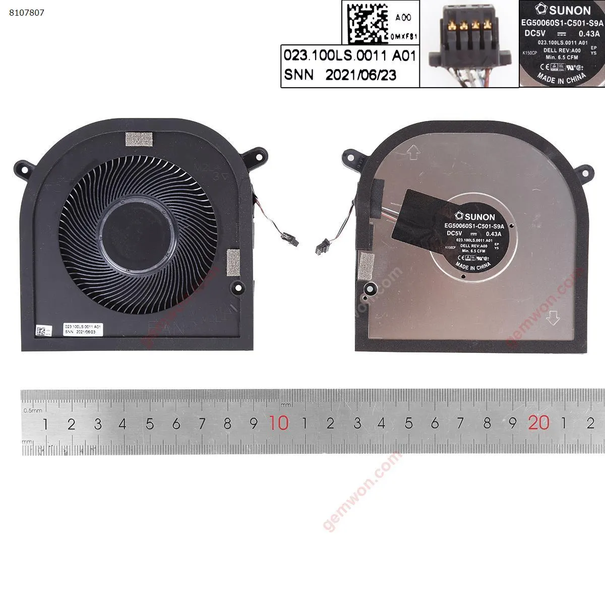Picture of DELL XPS 17 9700 9710 9720 Precision 5750 5760 GPU，ORG.