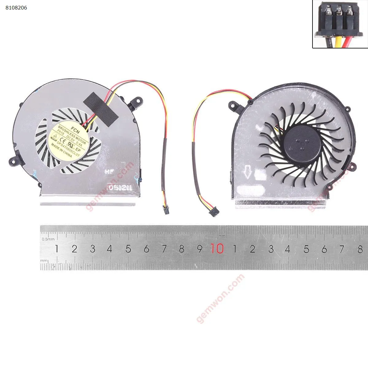Picture of MSI GE62 GE72 PE60 PE70 ms-16j3 GE62VR (3 Pin,For GPU fan,High copy）.