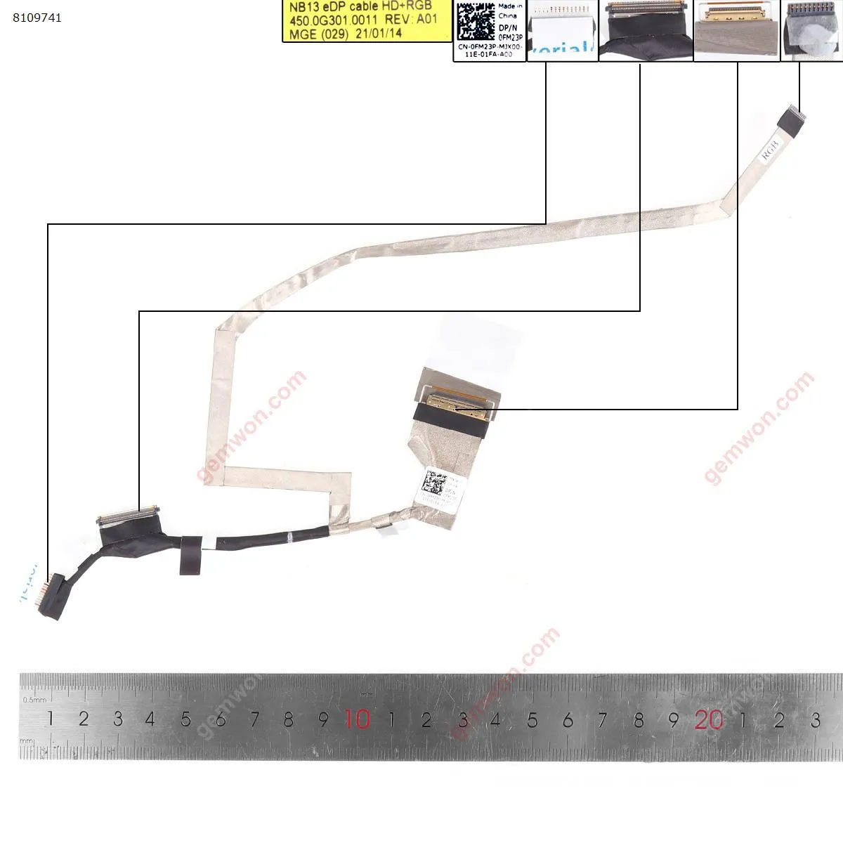 Picture of Laptop LCD/LED cable for Dell Latitude 5300 E5300 30pin0.5.