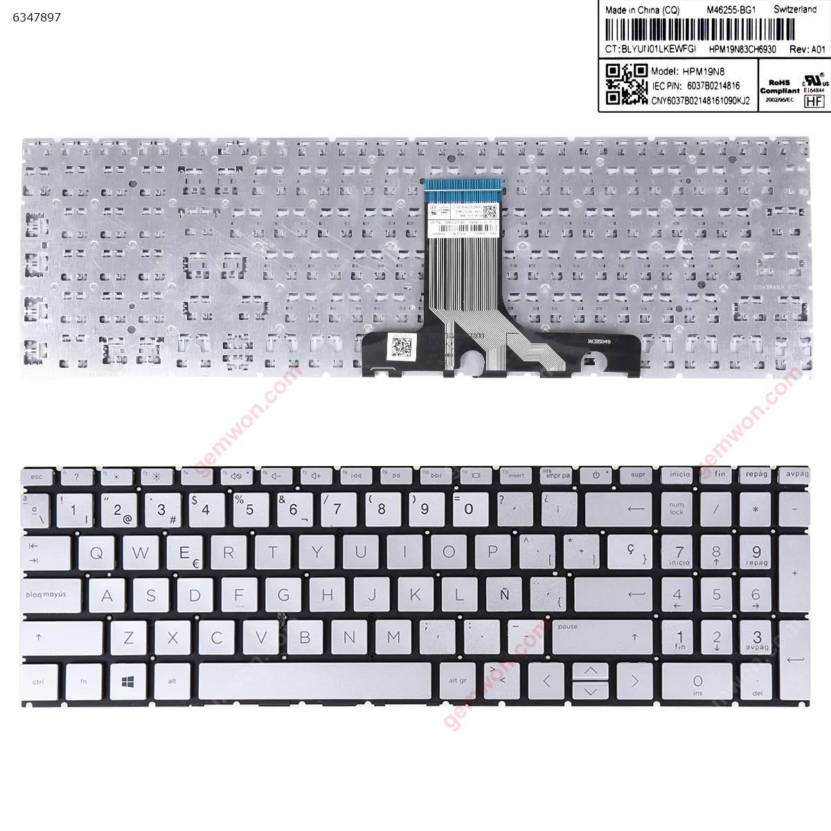 Picture of ​HP 15-EG 15-EG0003CA 15-EG0053CL 15-EG0073CL 15-EG1073CL Laptop SILVER (Without FRAME)