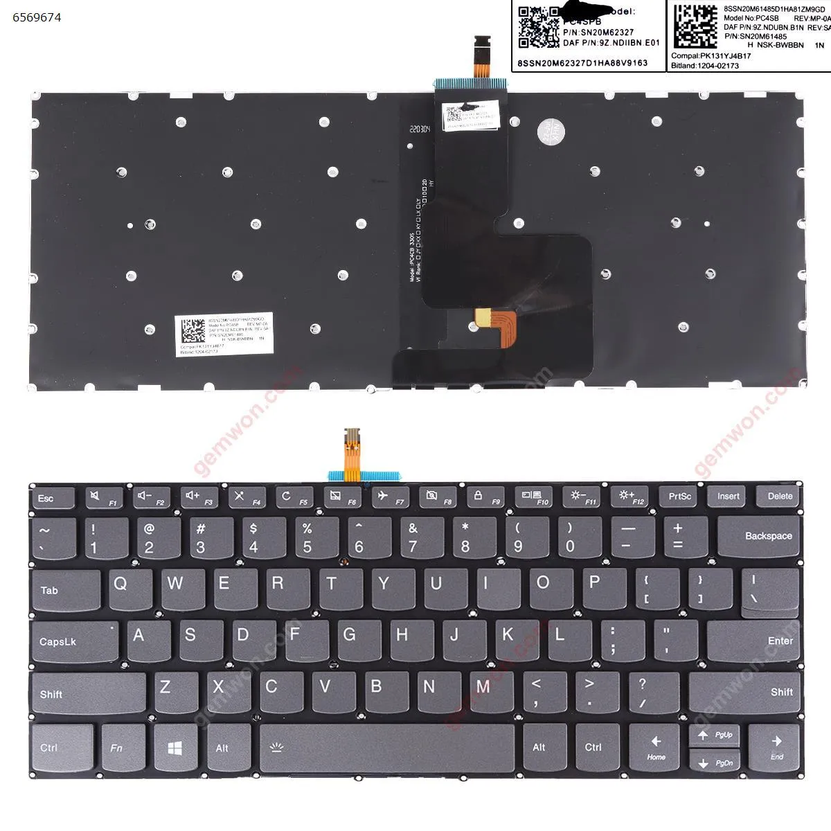 Picture of Lenovo IdeaPad 330-14ikb GRAY win8(Without FRAME，Backlit)