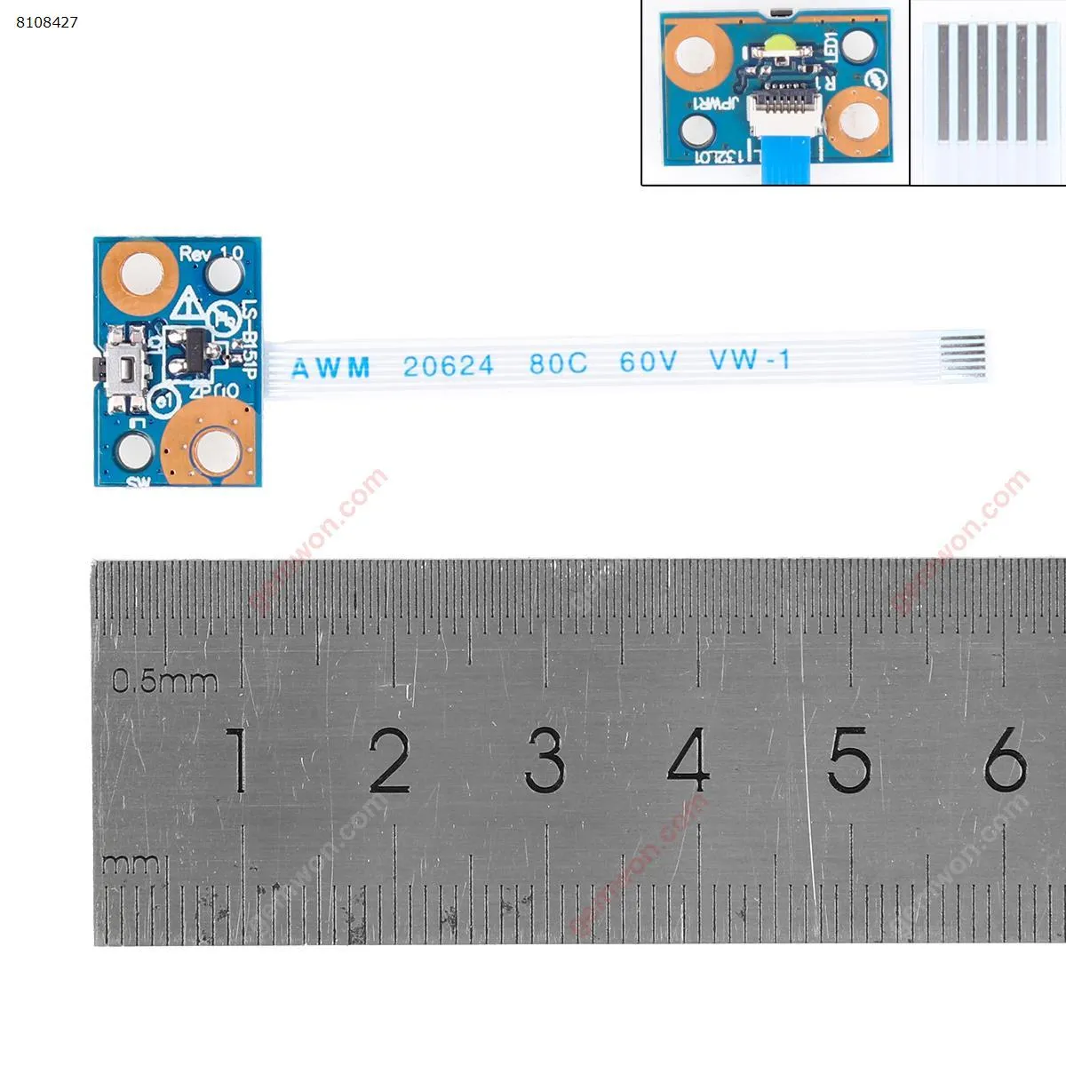 Picture of Power Button Board With Cable For  HP 11-N X360.