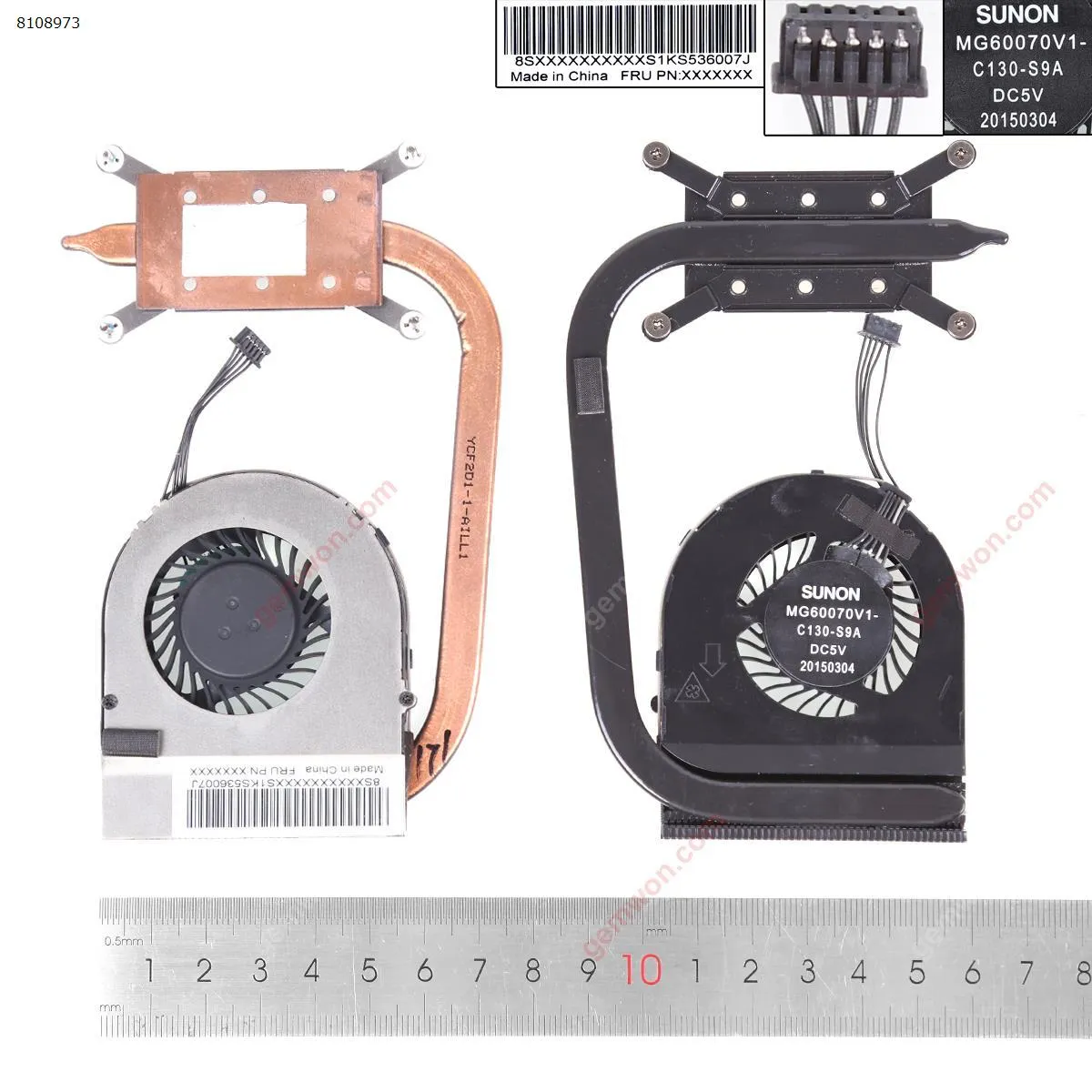 Picture of Lenovo ThinkPad l560 l570 CPU heatsink.