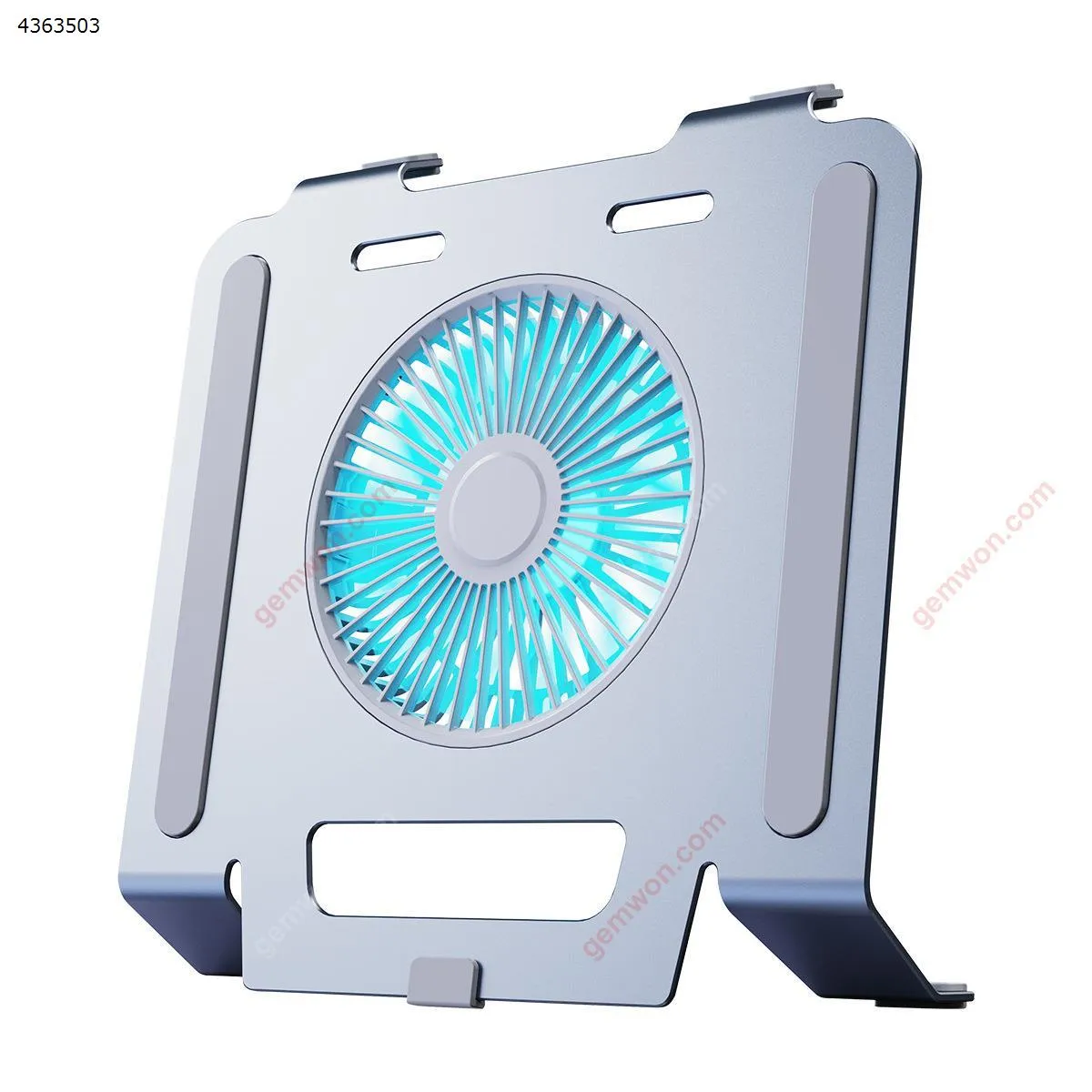 Picture of Laptop aluminum alloy one-piece three-speed adjustable blue light desktop fan radiator laptop bracket