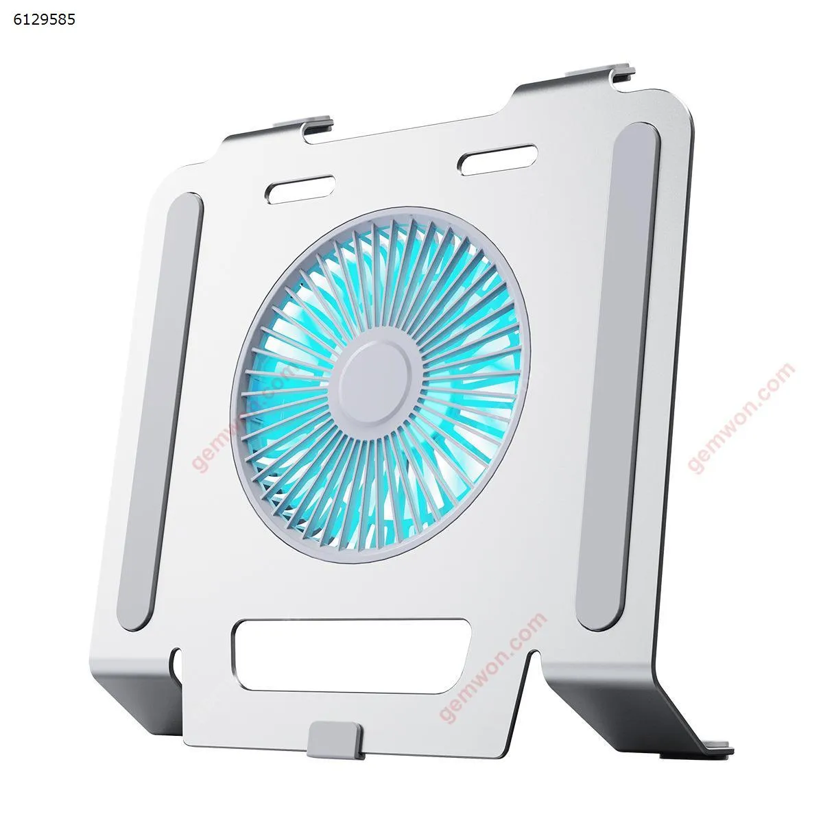 Picture of Laptop aluminum alloy one-piece three-speed adjustable blue light desktop fan radiator laptop bracket