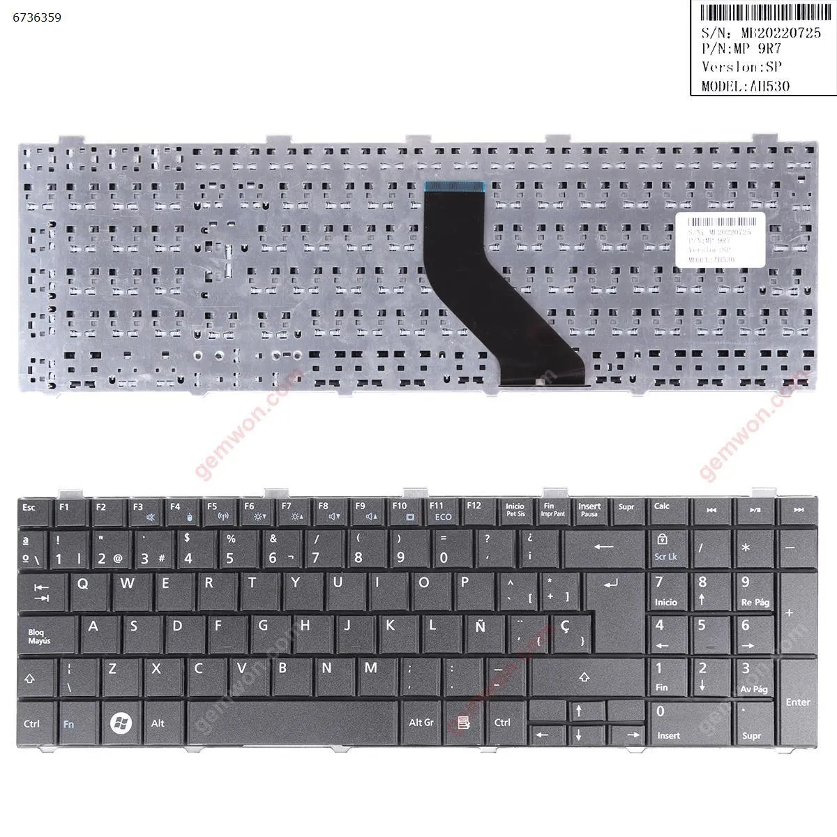 Picture of FUJITSU Lifebook A530 AH530 AH531 NH751 BLACK (Without foil) 