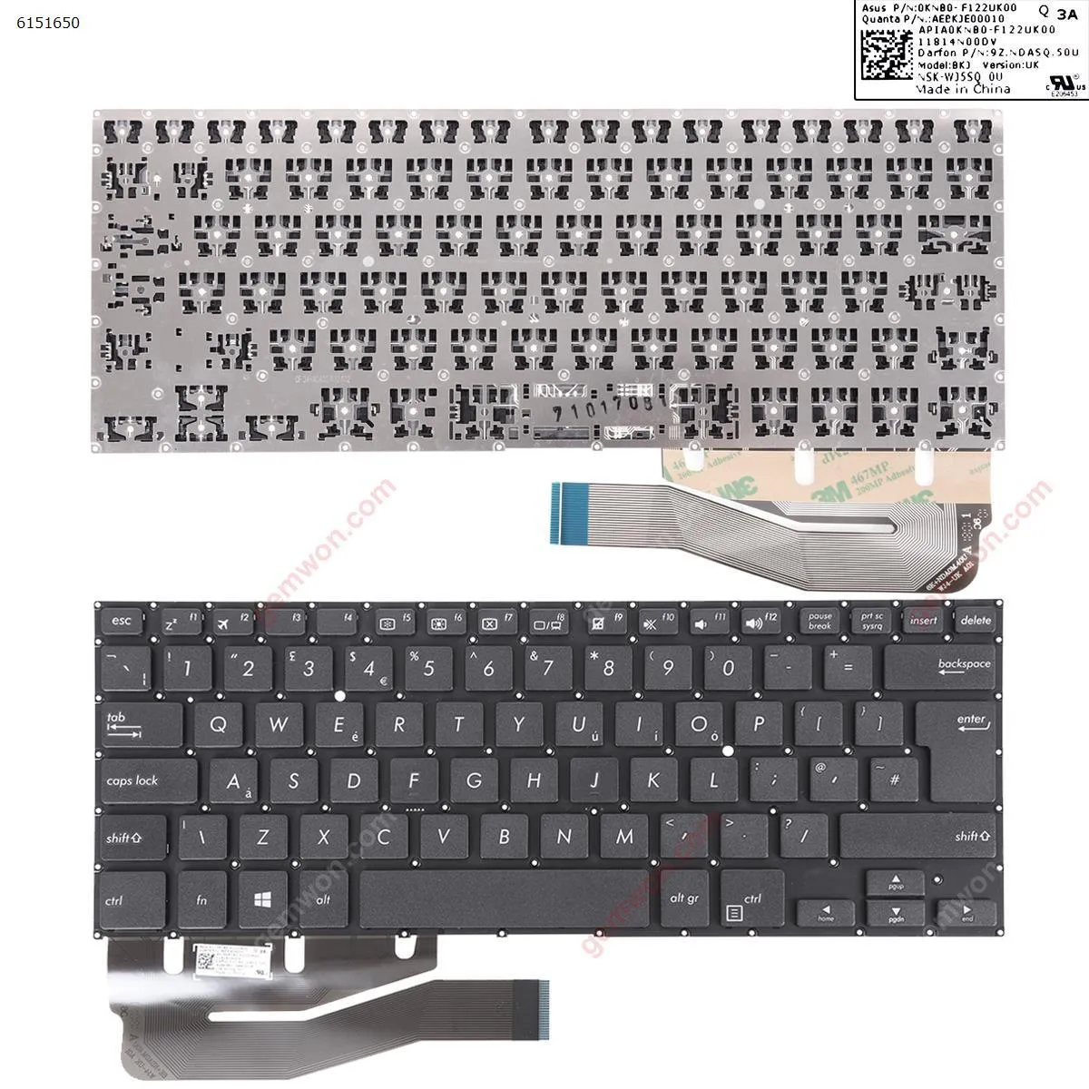 Picture of ASUS TP410 TP410U TP410UA TP410UF TP410UR TP401 TP401CA TP461 BLACK Win8