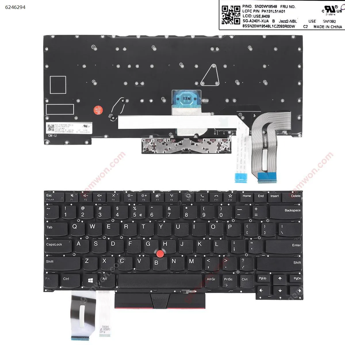 Picture of IBM ThinkPad P1 Gen 3 X1 Extreme 3rd Gen T14S BLACK(With Point,Without Frame)