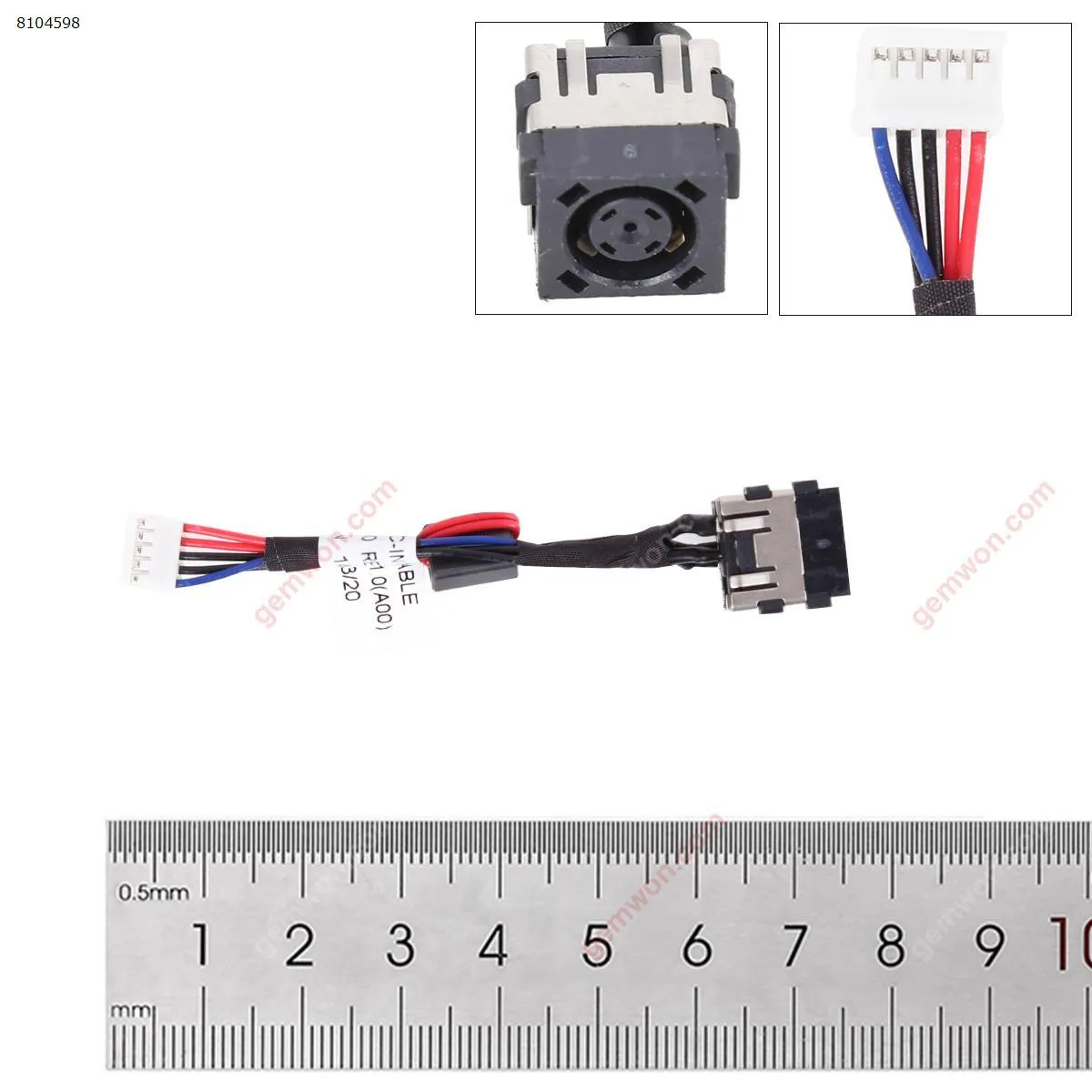 Picture of NEW FOR Dell Latitude E6440 Laptop DC Power Input Jack with Cable HH3J4