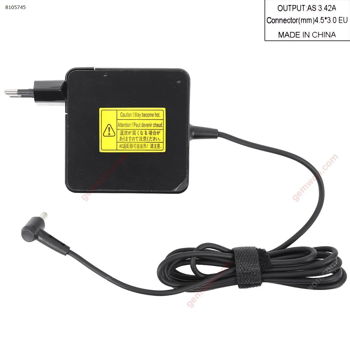 Picture of Asus 19V 3.42A 65W Φ4.5x3.0x0.7mm ( Quality : A+ ) Plug：EU