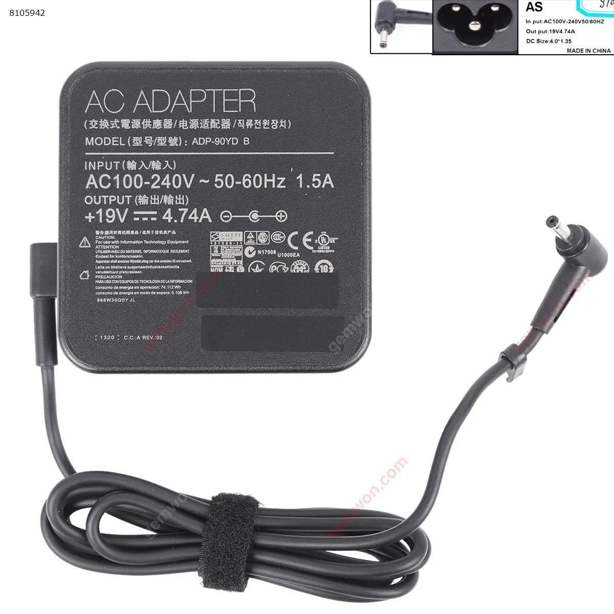 Picture of  Asus 19V 4.74A 90W Φ4.0x1.35mm ( Quality : A+ ) 