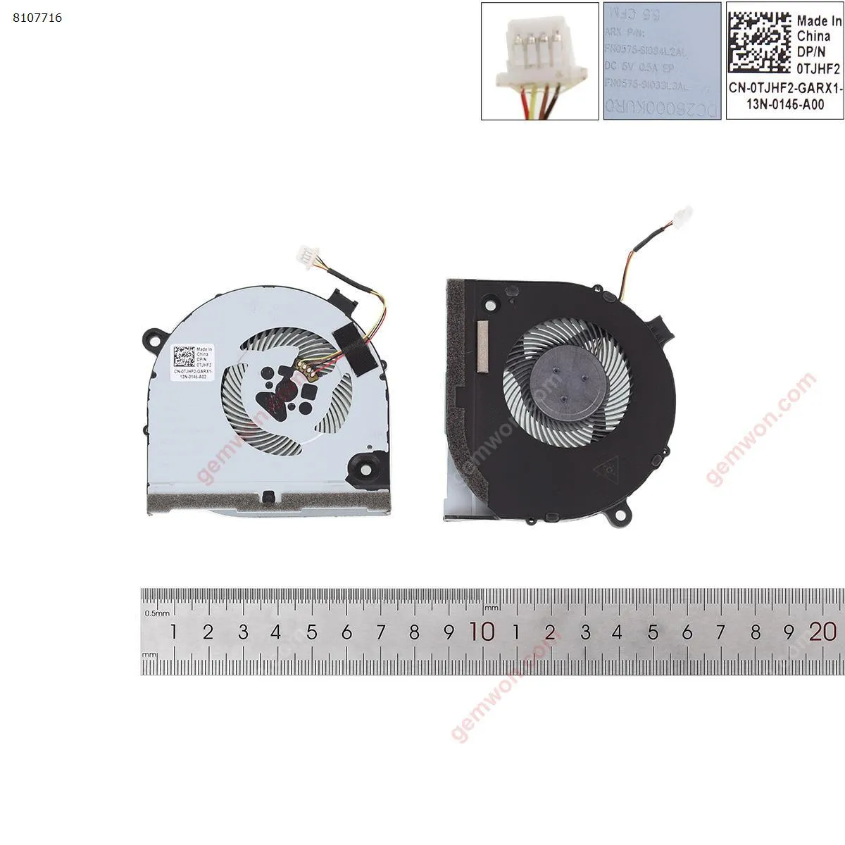 Picture of DELL G3 G3-3579 G5-5587(For CPU fan,Original,With rust，Version 1）