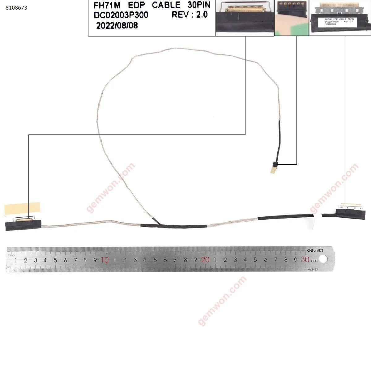 Picture of Acer AN517-41 an517-52-72QF 30pin.