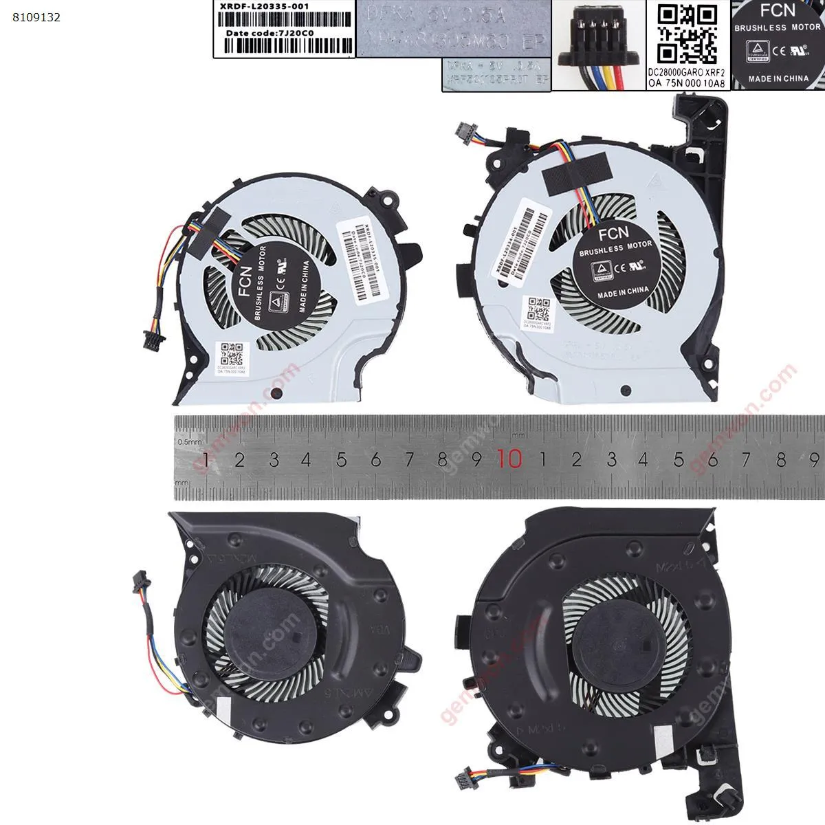 Picture of HP PAVILION 15-CX 15-CX0060TX TPN-C133 （CPU+GPU FAN L+R OEM）