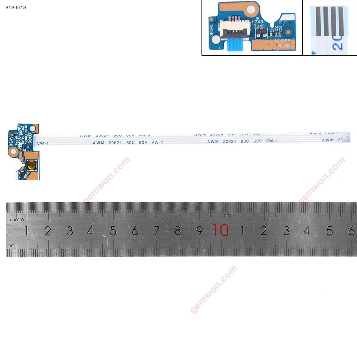 Picture of Power Button Board For HP 15T-BR 15Z-BW 15-BS 15-bw 250 255 G6 csl50 LS-E791P