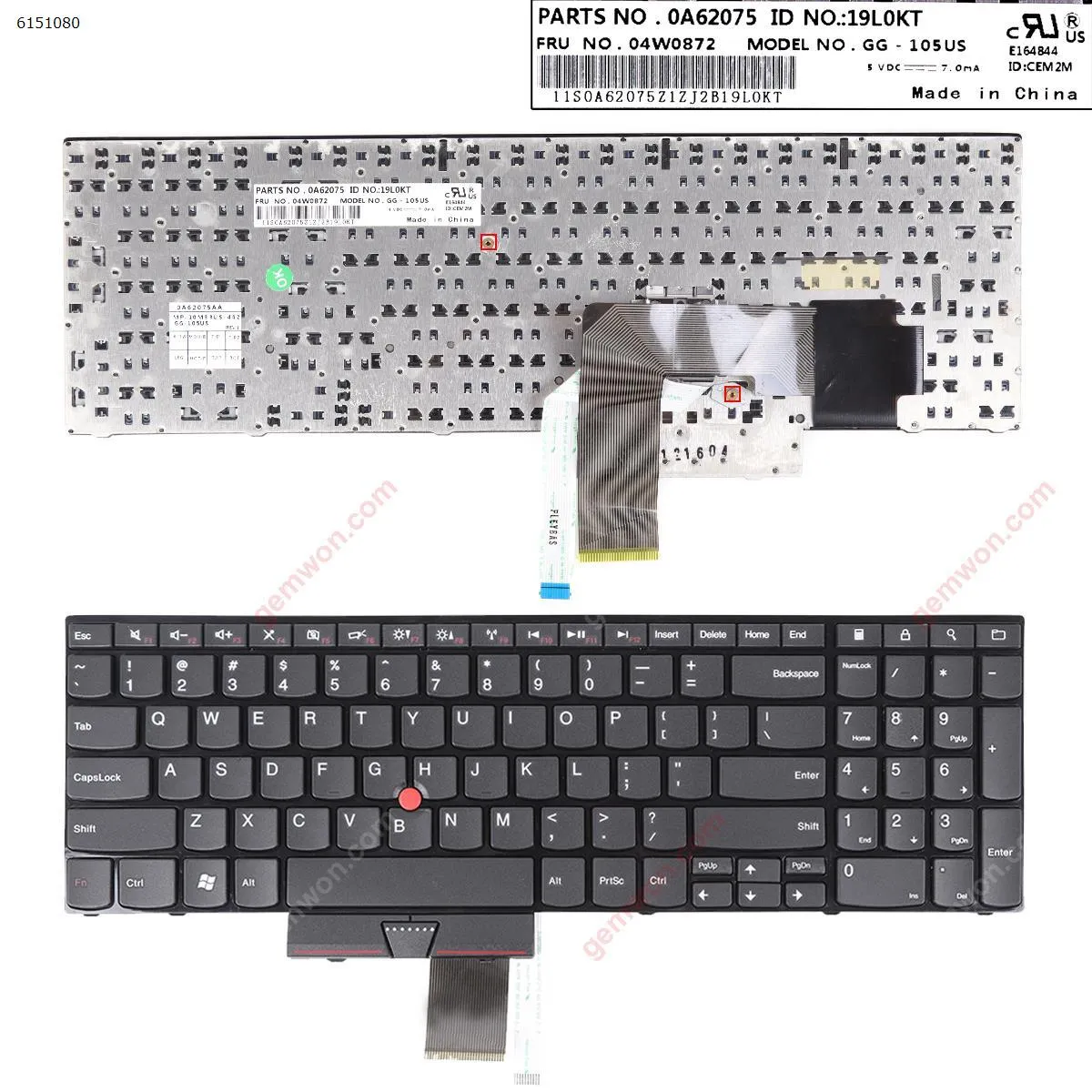 Picture of ThinkPad E520 BLACK FRAME BLACK(With Point stick)