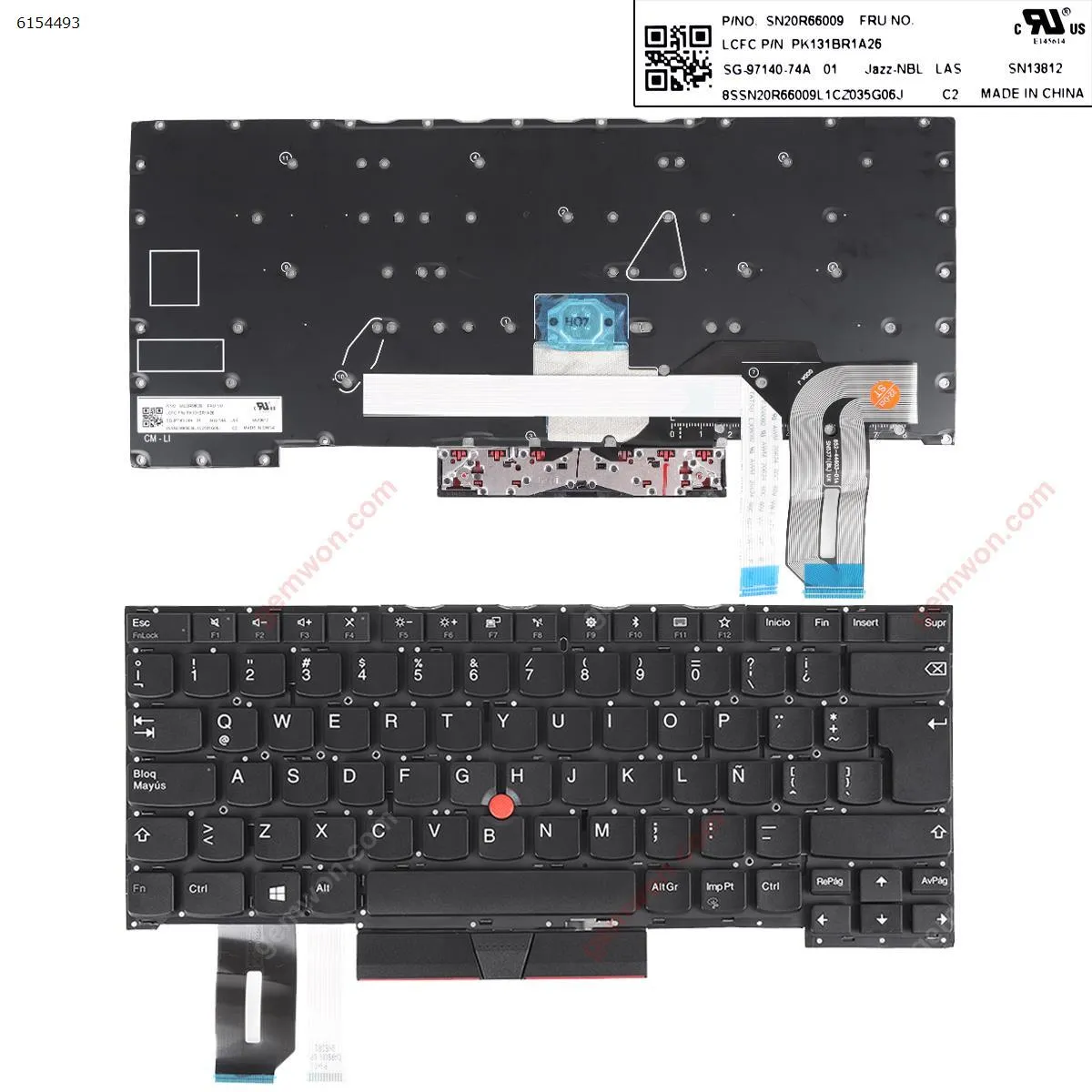 Picture of IBM Thinkpad T490S  L490 E490  Black ( with point stick win8 )OEM