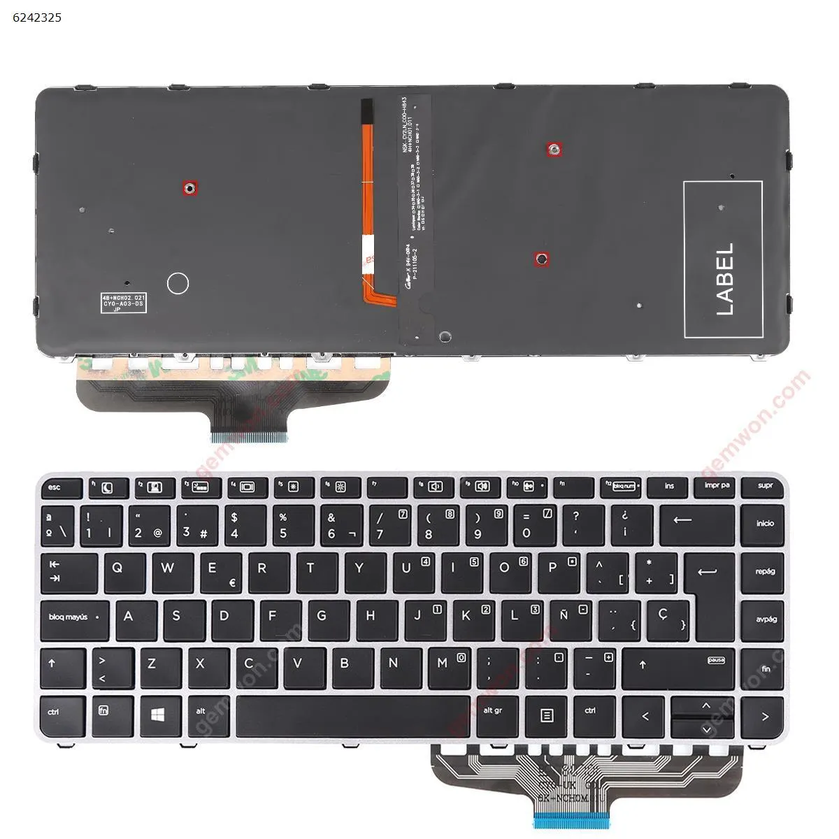 Picture of HP EliteBook Folio 1040 G3 SILVER FRAME BLACK (Backlit,Win8)