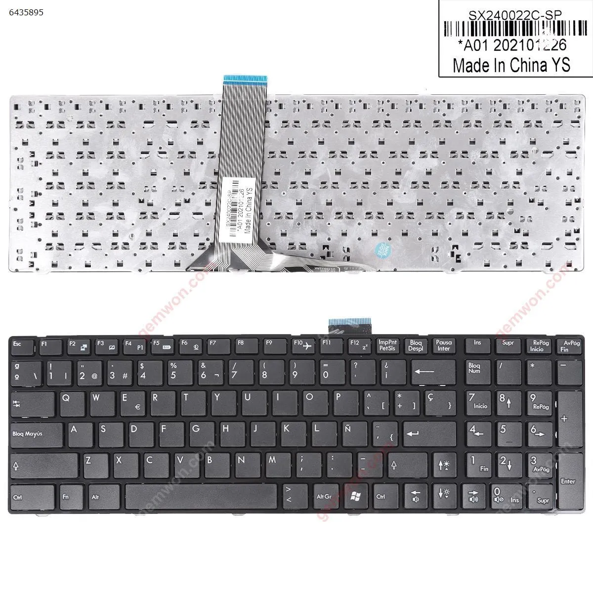 Picture of MSI GX60 GE60 GE70 GLOSSY FRAME BLACK Small Enter