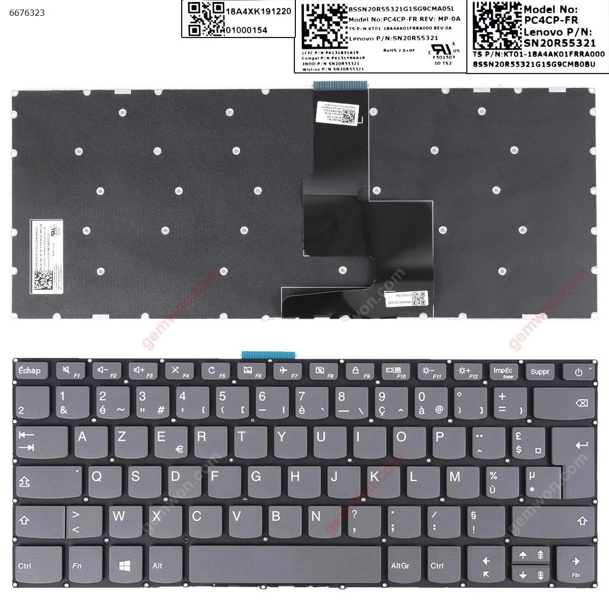 Picture of LENOVO IdeaPad 320-14ISK 320S-14IKB 320S-14IKBR GRAY (Without FRAME,WIN8)