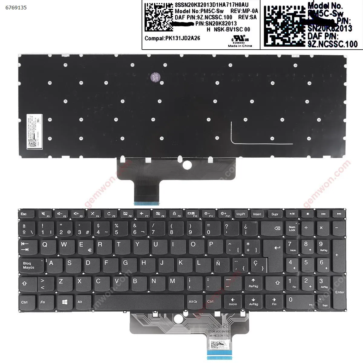 Picture of LENOVO Ideapad 310S-15ISK 510S-15ISK 310S-15IKB BLACK win8(Without FRAME)