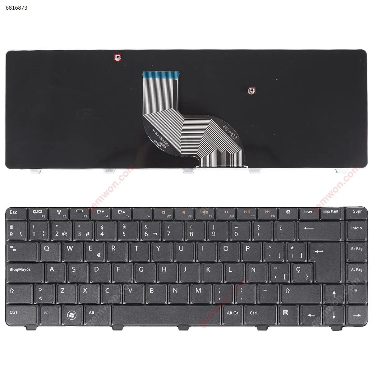 Picture of DELL Inspiron 14V 14R N4010 N4030 N5030 M5030 BLACK （With foil ）