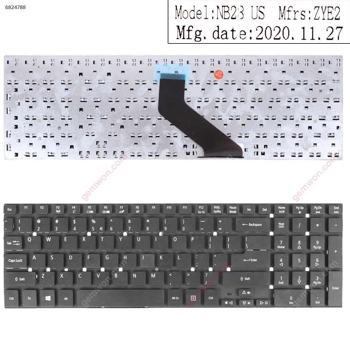 Picture of Acer V3-771 V3-571 V3-771G V3-571G V3-551 BLACK（Without FRAME,WIN8）