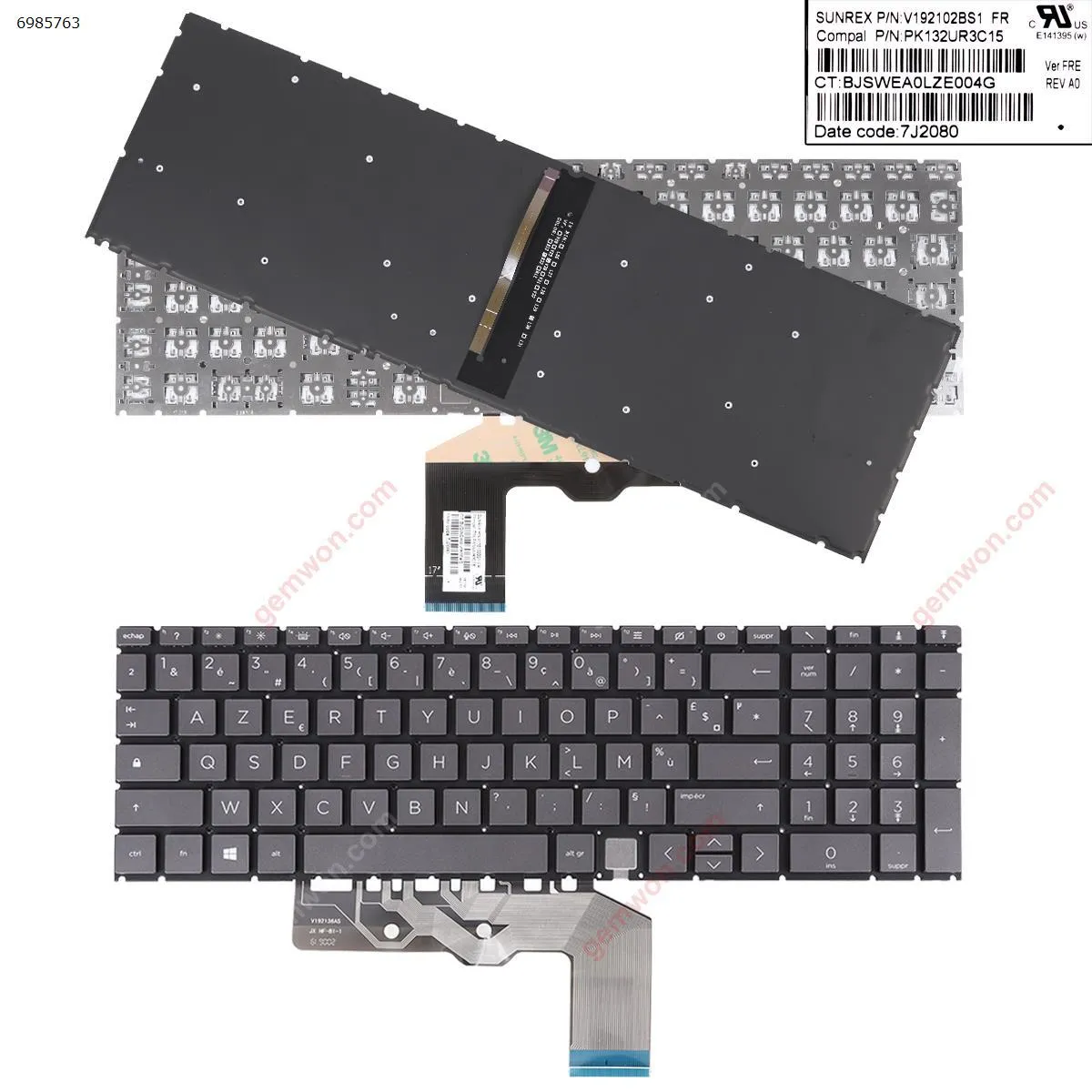 Picture of HP Envy 15-AG 17-CG 17-CG0008CA 17-CG1010NR 17M-CG BLACK（Backlit）