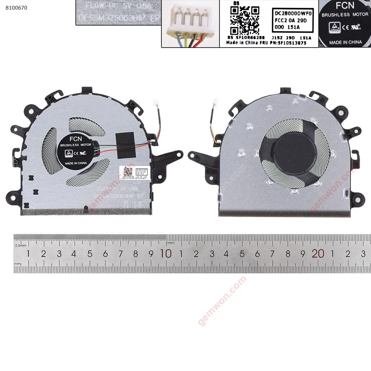Picture of LENOVO IDEAPAD S145-15 340C015IWL  V15-IIL ORG FAN.