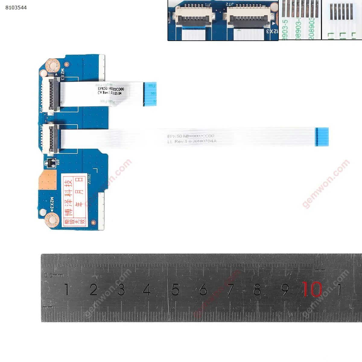 Picture of HP 15-DA 15-DB TPN-C135 TPN-C136 Touch pad left and right buttons.
