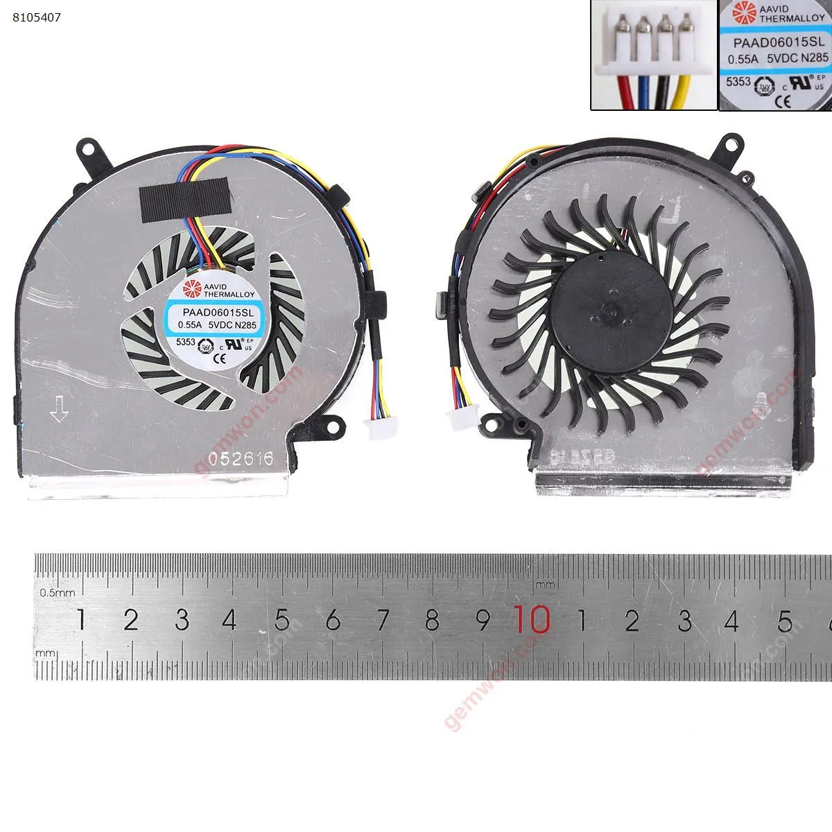Picture of MSI GE62VR GE72VR GP62VR GP62MVR GP72VR(4 Pin,For CPU fan,High copy) 