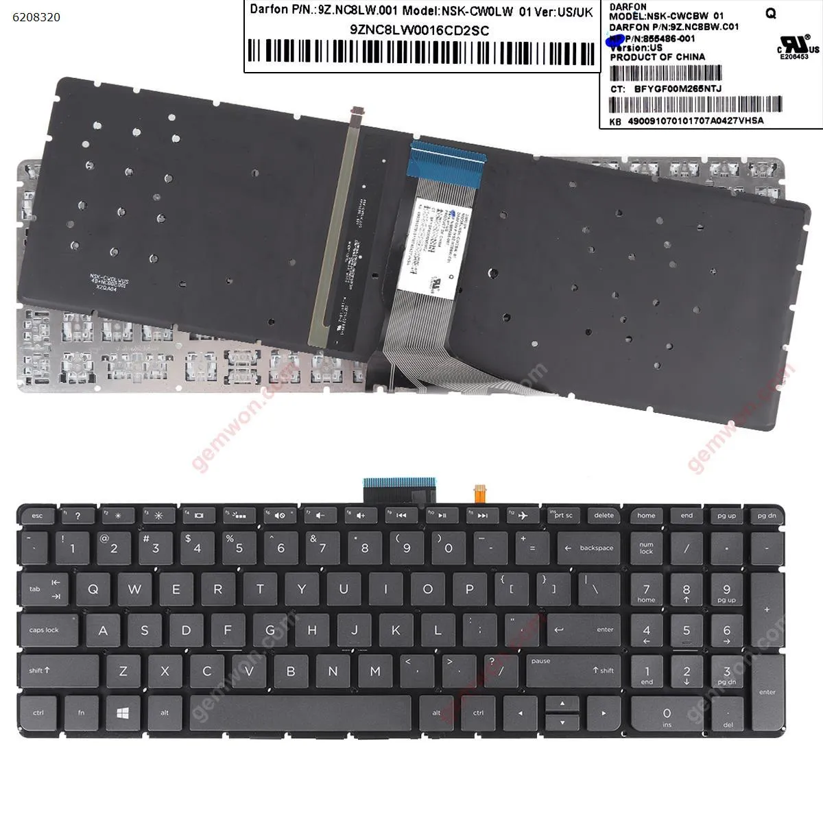 Picture of HP ENVY x360 M6-w000 M6-W102Dx M6-W BLACK (Backlit,Without FRAME,WIN8)