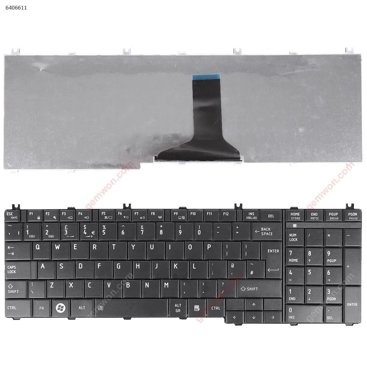 Picture of TOSHIBA Satellite C650 C660 L650 L670 BLACK OEM