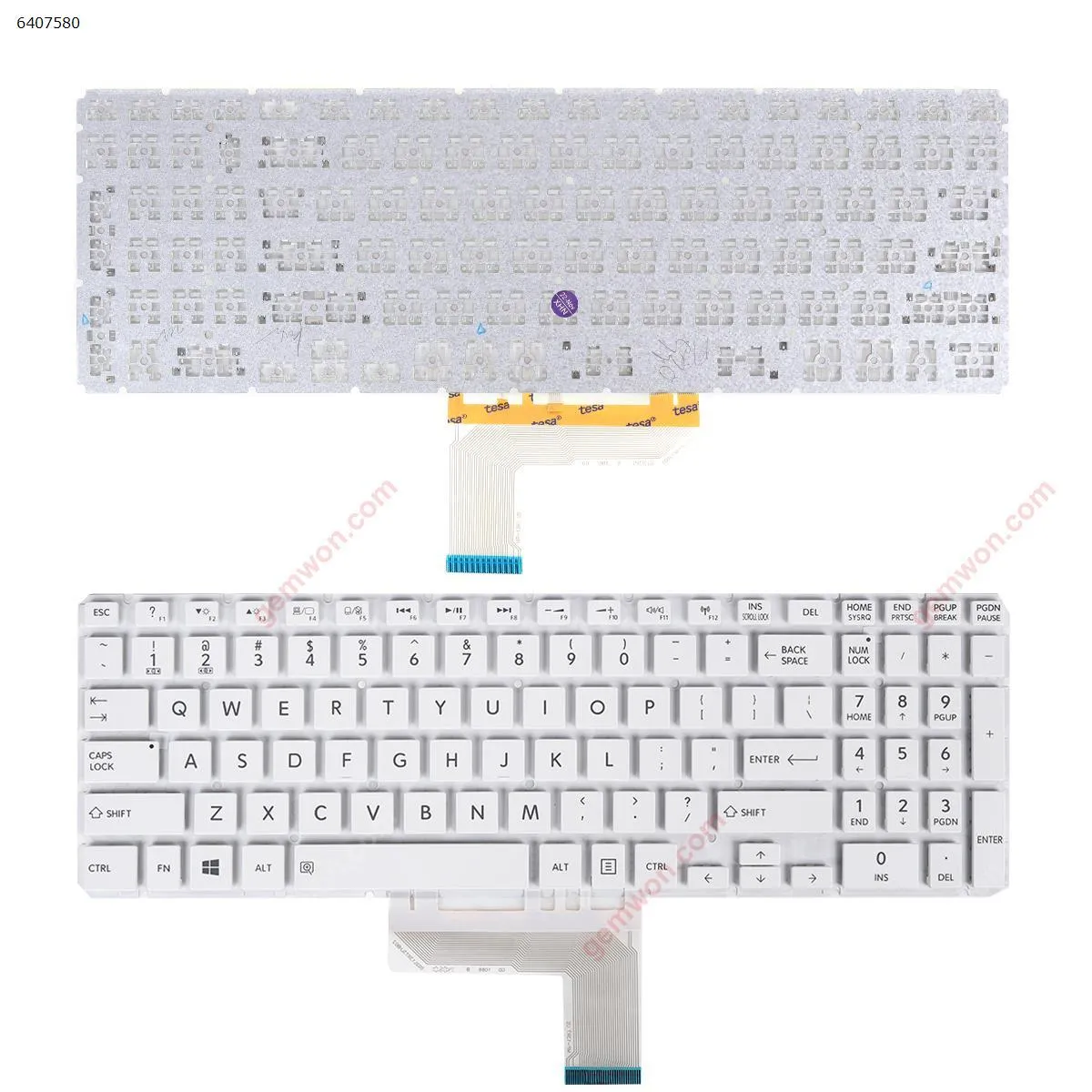 Picture of TOSHIBA Satellite L50-B S50-B L50D-B L50T-B L50DT-B L55(D)-B S55-B S55T-B S55D-B WHITE (Without FRAME,Without foil,Win8)