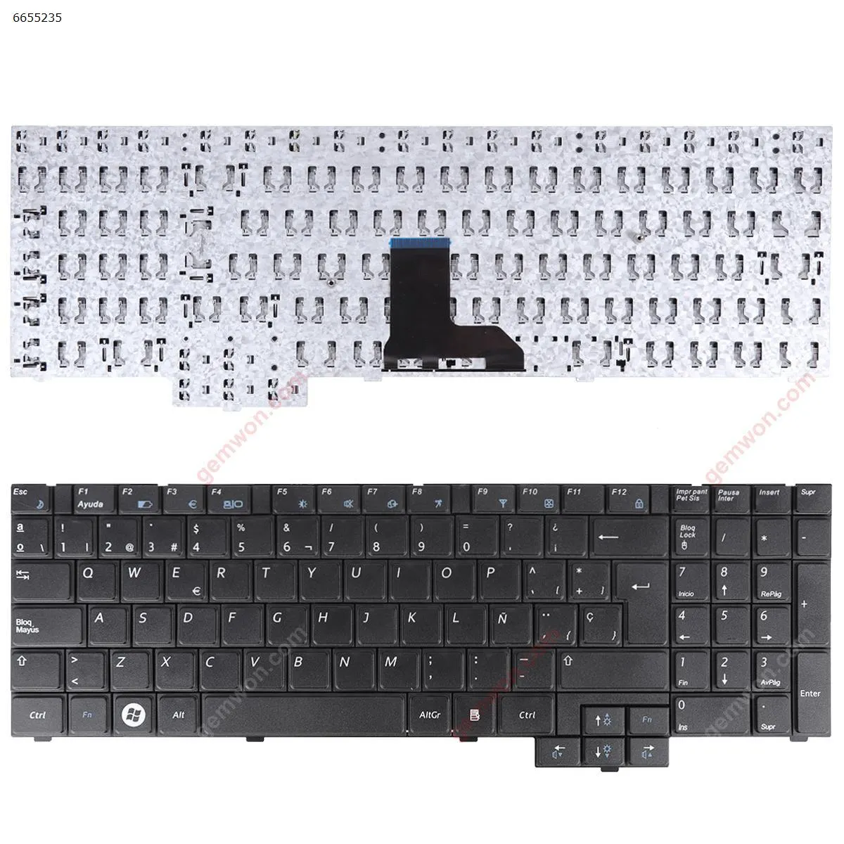Picture of SAMSUNG R517 R523 R528 R530 P580 R618 R620 BLACK
