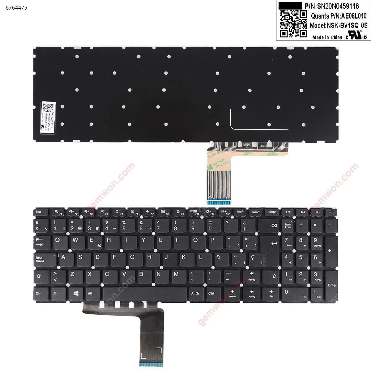 Picture of LENOVO Ideapad 110-15ACL 110-15AST 110-15IBR BLACK win8 (Without FRAME)