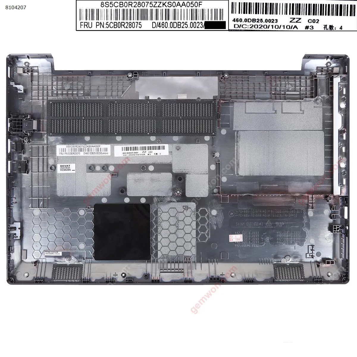 Picture of LENOVO V130-15 V130-15IGM V130-15IKB Bottom Case Cover Black grey.
