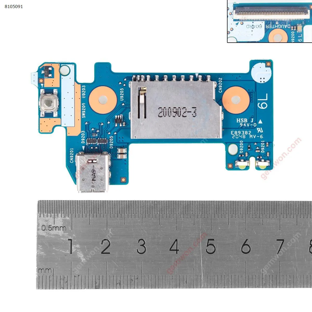 Picture of Power Button Board For HP 14-CF 14-DK 14-CR 14-DF.
