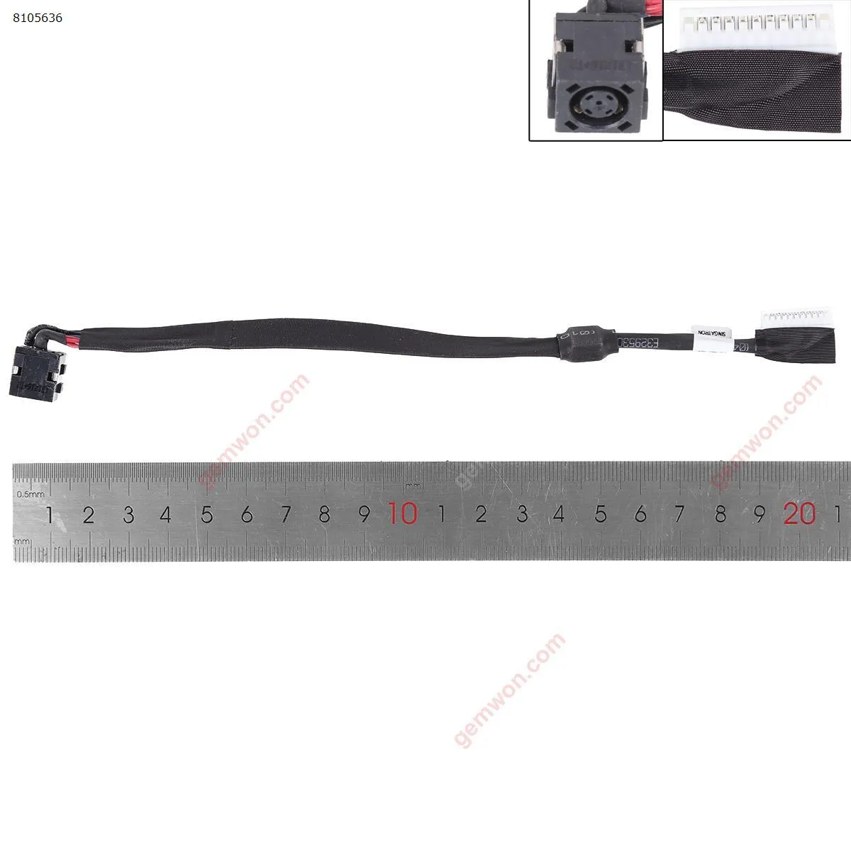 Picture of DC Power Jack Harness Plug In Cable for Dell Alienware 17 R2 R3 P43F 0T8DK8 DC30100TO00