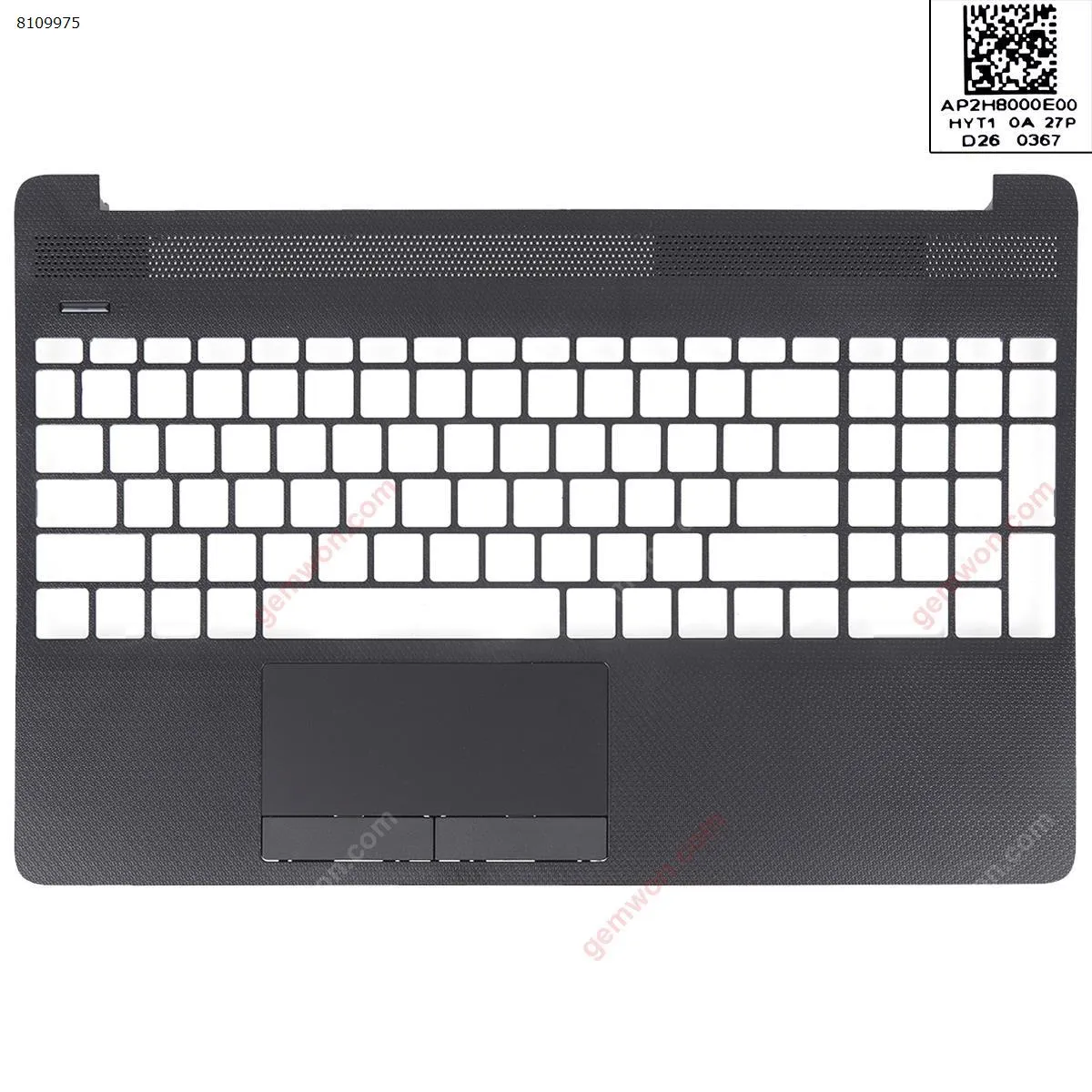 Picture of HP 15-DW 15S-DU 15S-DY 250 G8 Palmrest Upper Case Black Without touch.