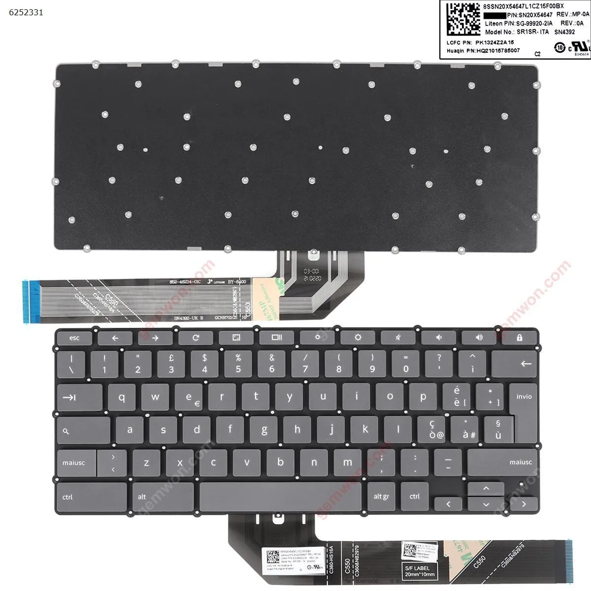 Picture of Lenovo Ideapad Flex 5 CHROMEBOOK 13IML05 GRAY