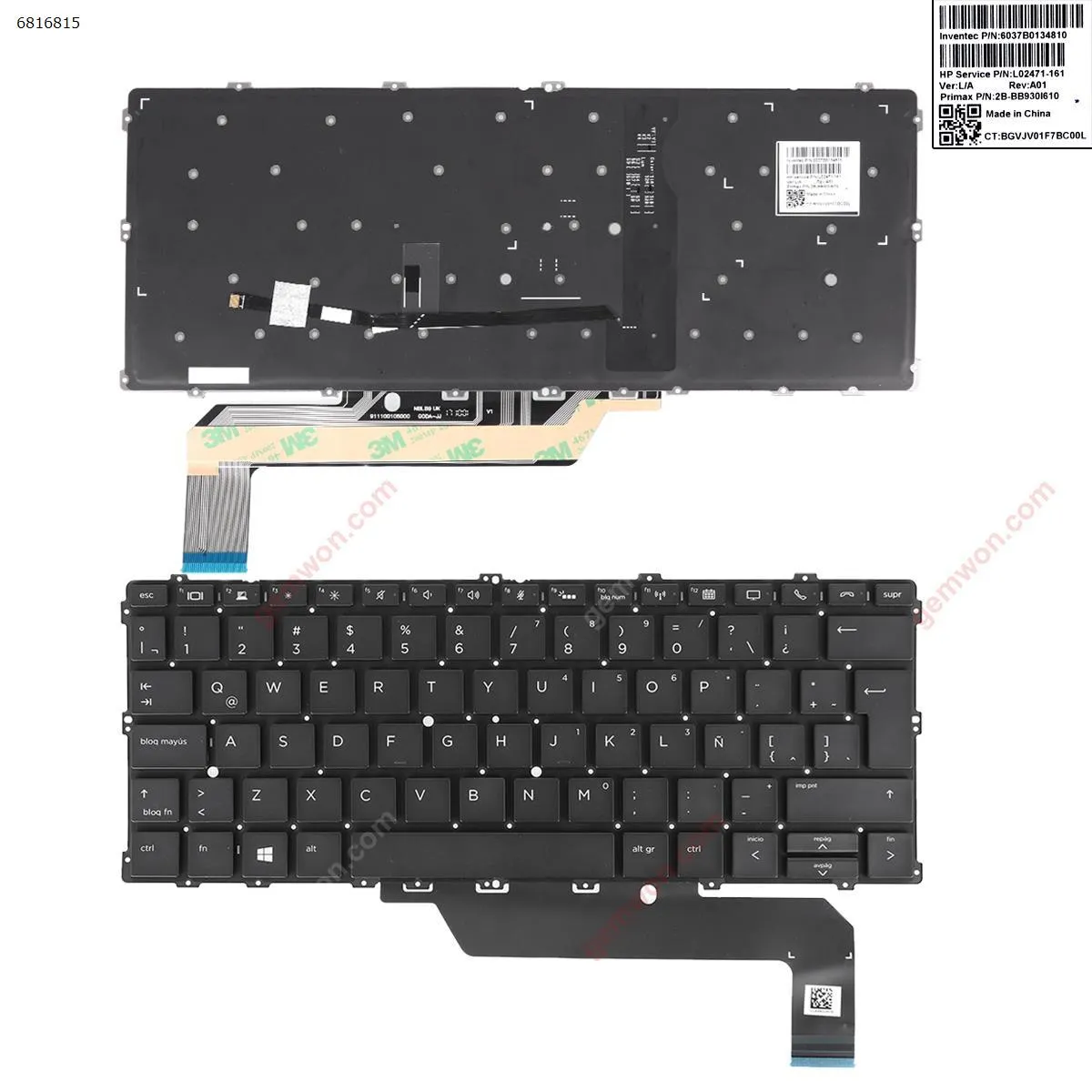 Picture of HP EliteBook 1030 G2 x360 BLACK （With Backlit Board，Win8）
