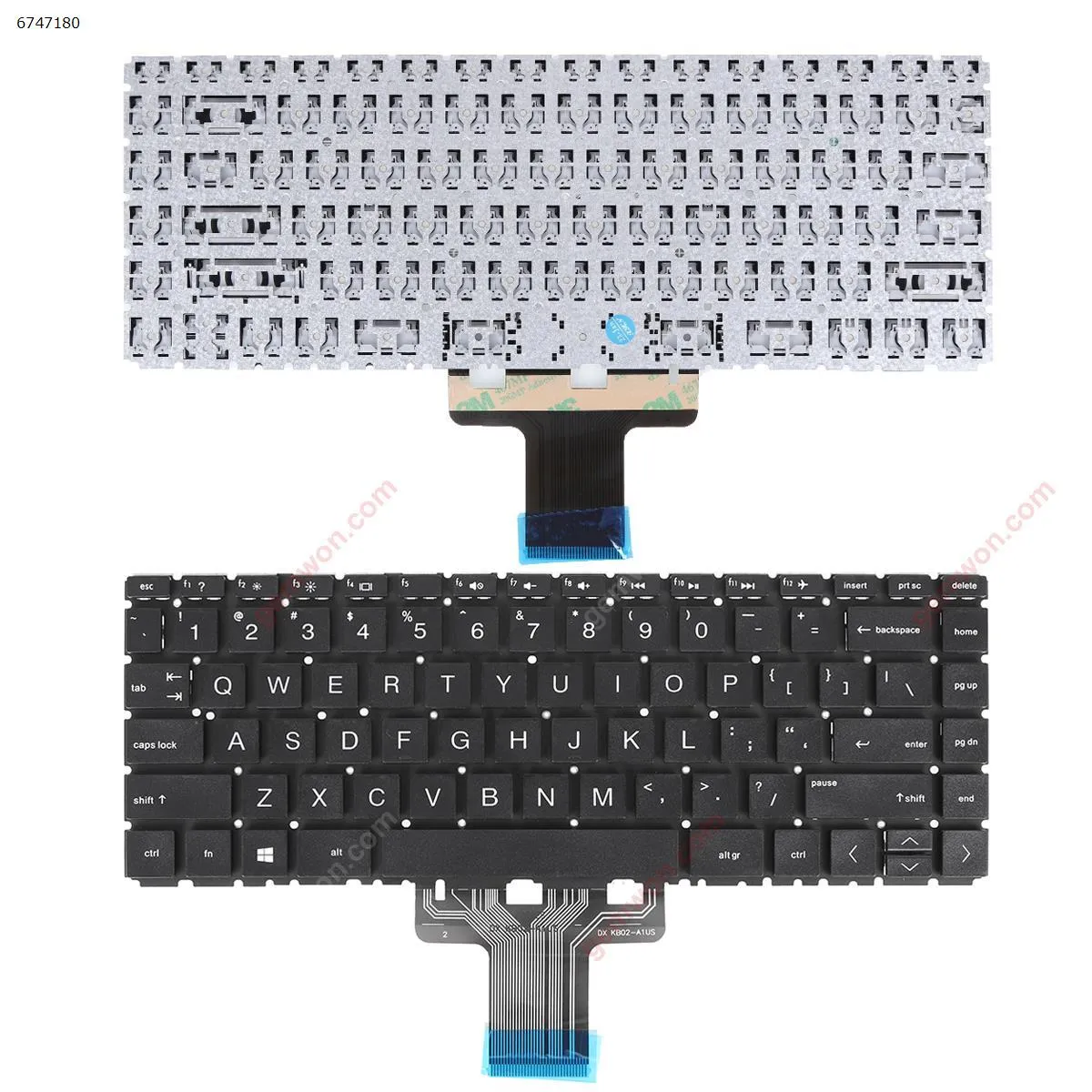 Picture of Laptop US keyboard for HP Pavilion 14-CE0015TU 14-CE0027TX 14-CE1005TX CE1004TX BLACK(Without FRAME)