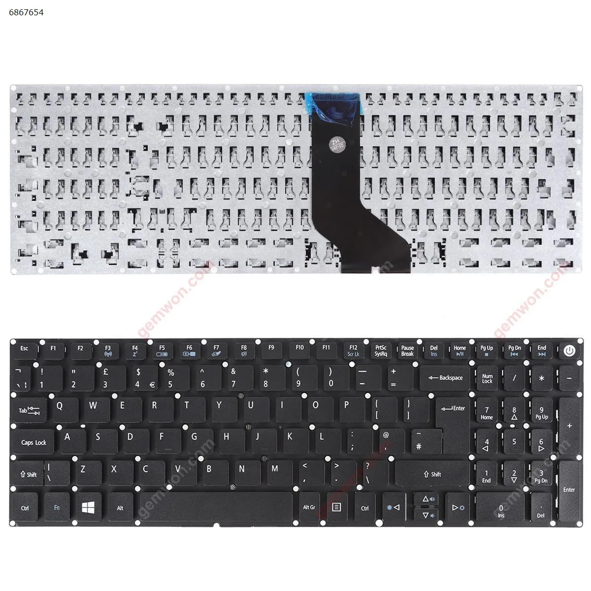 Picture of Acer Aspire E5-522 E5-532 E5-573 E5-722 E5-772 E5-575 E5-523 BLACK（Without FRAME）
